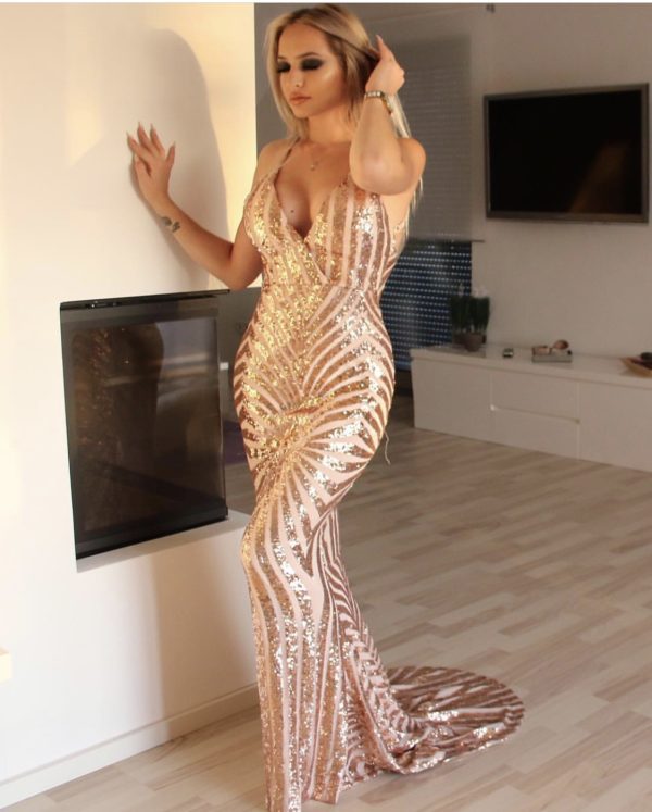 KK the Label – Neve Champagne Gown